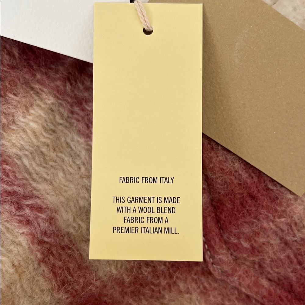 Sold Mercari. NWT Wilfred free Autumn jacket Claude Brn pink large wool - Picture 5 of 11